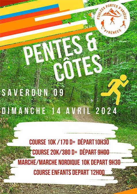 Affiche Pentes Et Côtes 2024 - Saverdun - H2C