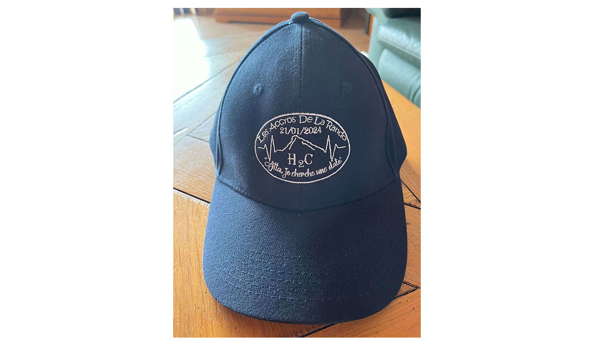 Casquette brodée : Les Accros De La Rando