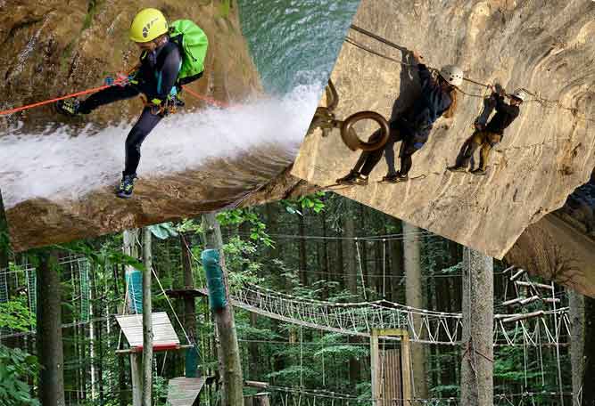 Canyoning, Via Ferrata, Accrobranches
