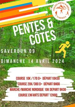 Affiche Pentes Et Côtes 2024 - Saverdun - H2C